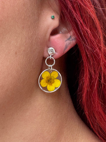Boucles d'oreilles Bouton d'Or