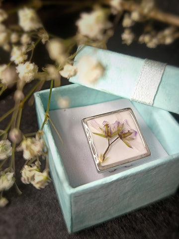 Bague réglable douceur florale