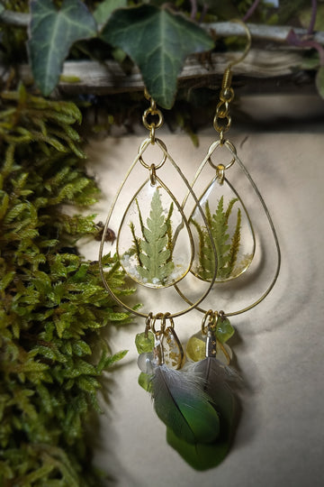 Boucles vert-feuillage
