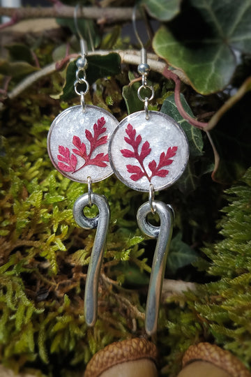 Boucles pendantes - Géranium sauvage