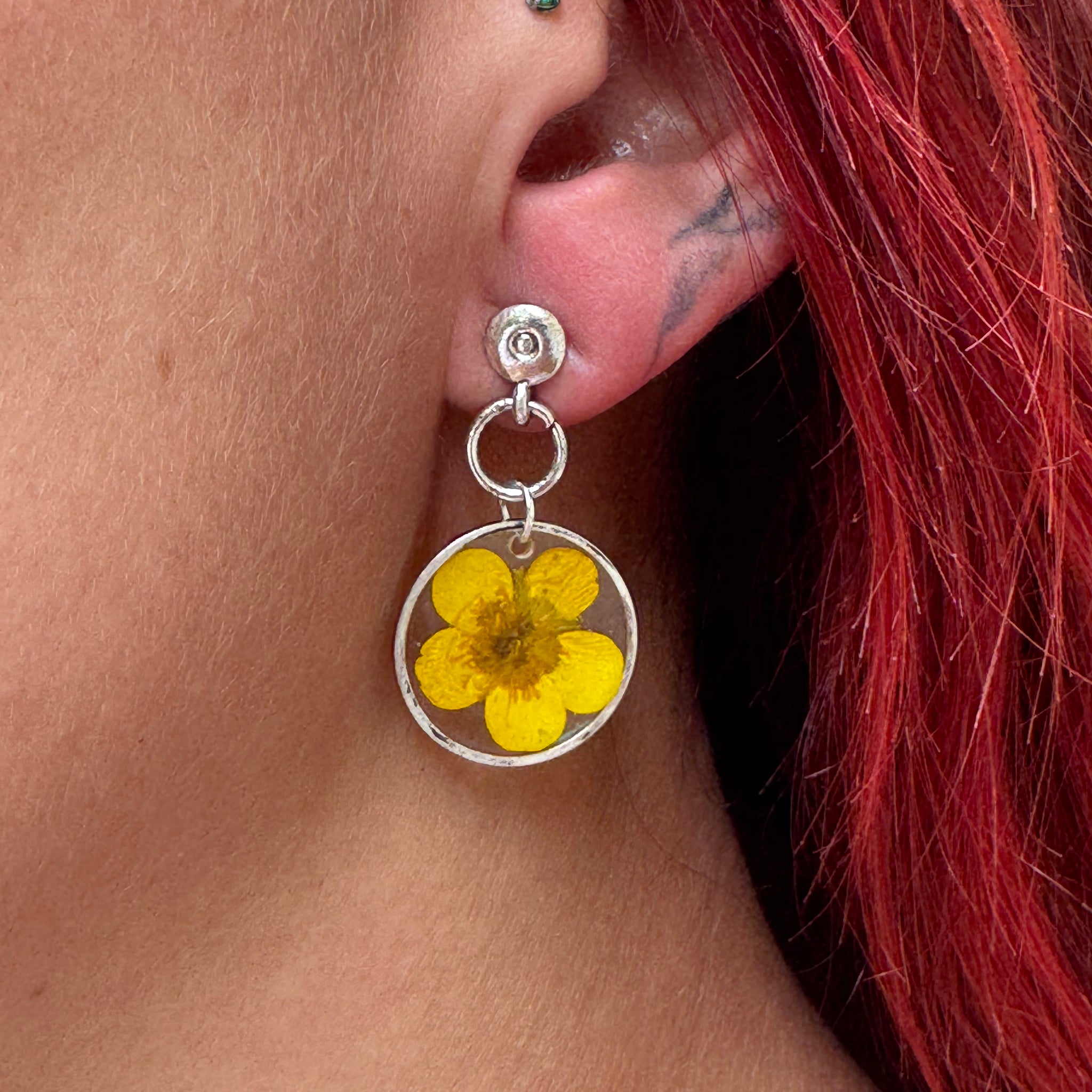 Boucles d'oreilles Bouton d'Or