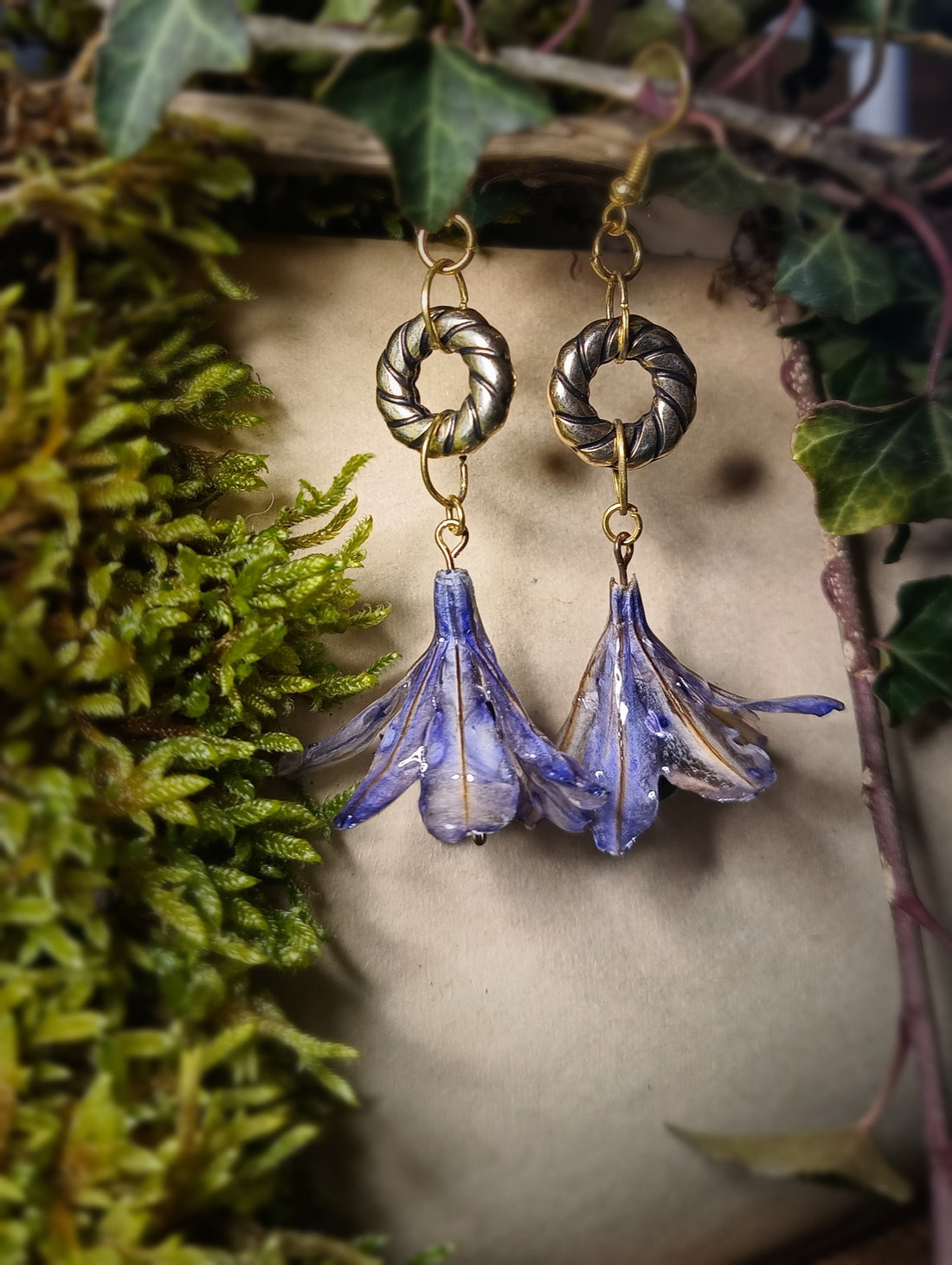 Boucles d'oreilles Agapanthes