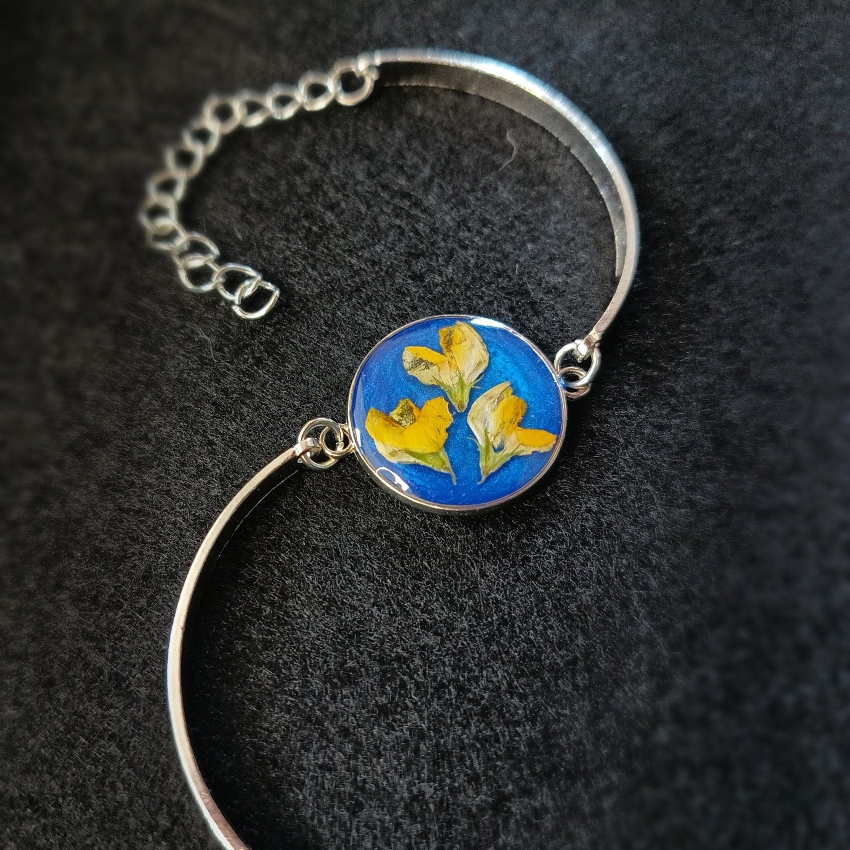 Bracelet Azur et Lottier jaune