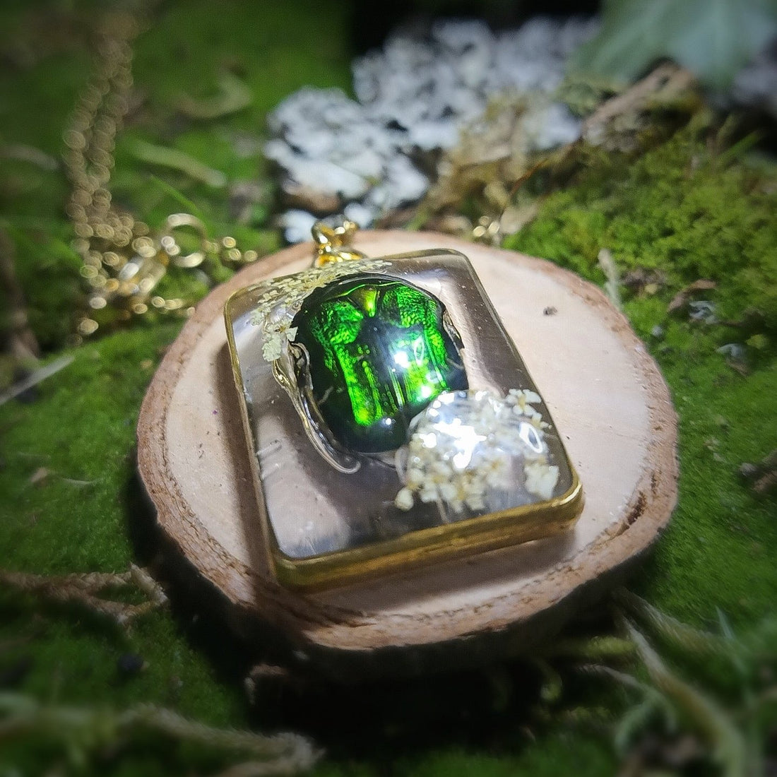 Pendentif Cétoine dorée